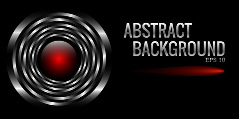 Metallic rings background.