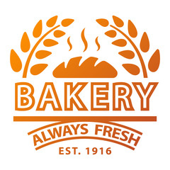 Bakery badge and logo icon