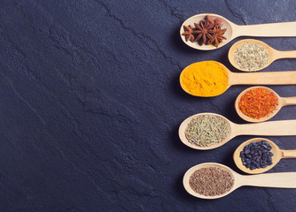 assortment of indian spices