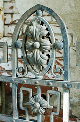 Metal fence - close-up