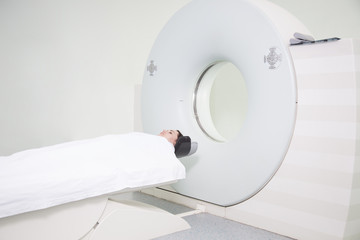 A sophisticated MRI Scanner at hospital.