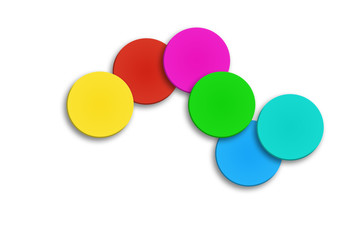 Color speech bubbles,colorful
