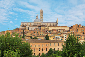 Fototapeta premium panorama of Siena Italy