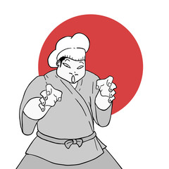 funny japanese chef