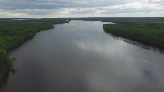 Svir river, Karelia, north of Russia