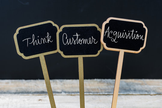 Business message THINK CUSTOMER AQUISITION