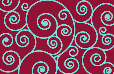 Burgundy and Blue Swirl Background