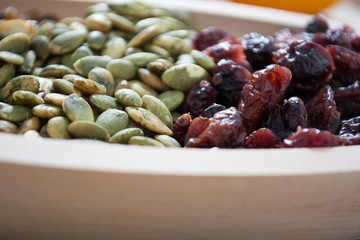 Dry fruit with pumpkin seed