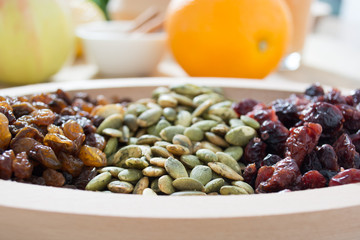 Dry fruit with pumpkin seed