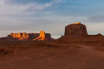 Monument valley at sunrise