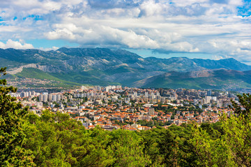 Fototapeta na wymiar View of Split with nature