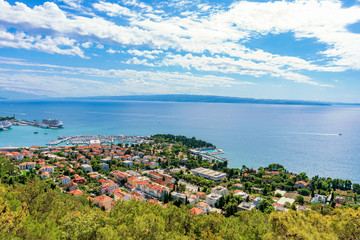 View of Split with sea