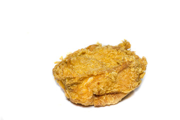 Fried Chicken on white background.