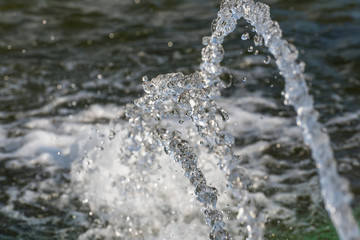 water jet background abstract