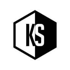 INITIAL hexsagonal HALF LOGO