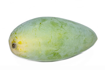 Mango fruit on white background.