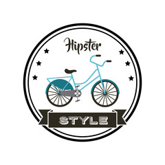 Fototapeta premium bicycle retro hipster style vector illustration design