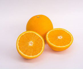 Fresh Orange on white background