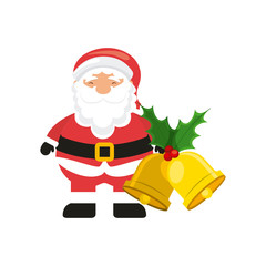 santa claus character icon vector illustration design