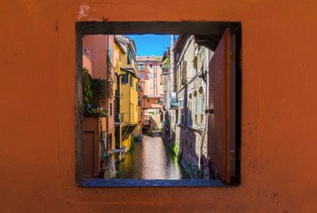 Bologna (Italy) - The city of the porches and the capital of Emilia-Romagna region, northern Italy - obrazy, fototapety, plakaty