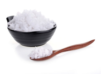 Wooden spoon of the rock salt