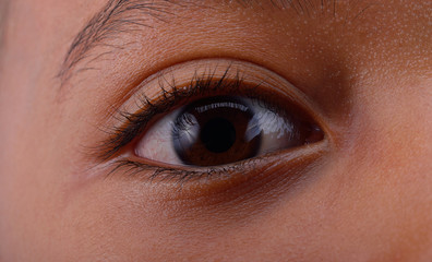 Obraz premium Closeup of human eye color.