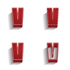 ikona 3D z obrysem zestaw © vempireart