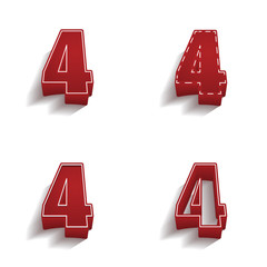 ikona 3D z obrysem zestaw © vempireart