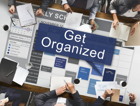 Get Orgaized Management Set Up Organization Plan Concept