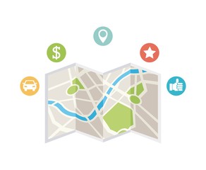 transport service app technology icon vector illustration design