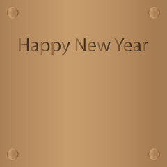 Merry Christmas and Happy New Year text as future design