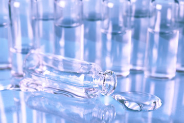 medical ampoules isolated