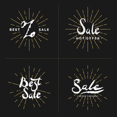 Set Hand lettering and calligraphy.