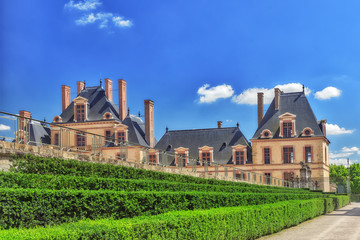 Fototapeta na wymiar Suburban Residence of the France Kings - beautiful Chateau Fonta