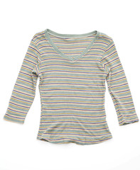 Fototapeta premium shirt. folded t-shirt on white background