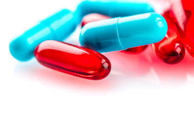 medical supplies capsule closeup