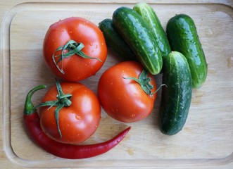 овощи для салата 