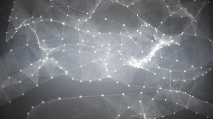 Galaxy network. Abstract sci-fi background