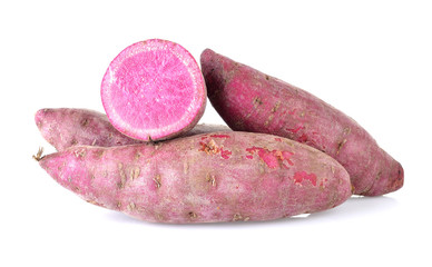 sweet potato on the white background