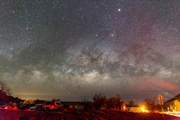 Fototapeta premium Rising milky way