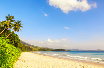 Beach on Mahe island, Seychelles