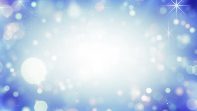 Falling circle bokeh lights. Computer generated seamless loop abstract holiday background 4k (4096x2304)
