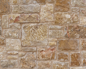 colorful stone wall closeup