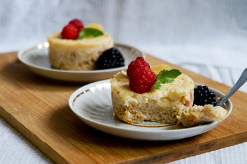 delicious pie with berry