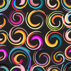 Abstract colored circles seamless pattern. illustration
