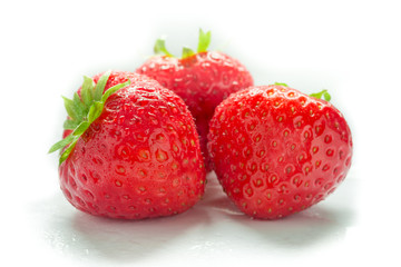 Fresh strawberry isolated on white 