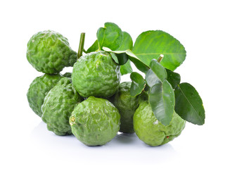 Fototapeta premium bergamot on white background