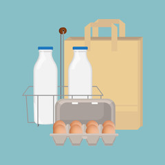 Milk and eggs