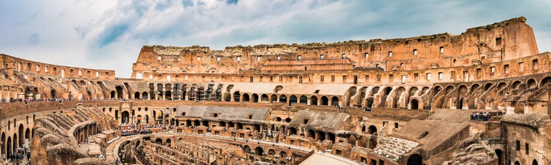 Foto auf Leinwand Intérieur du Colisée de Rome © Gerald Villena