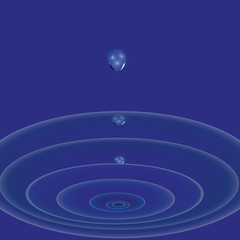 Vector rain isolated on transparent background.